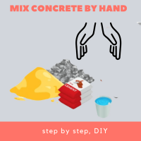 How to mix concrete by hand